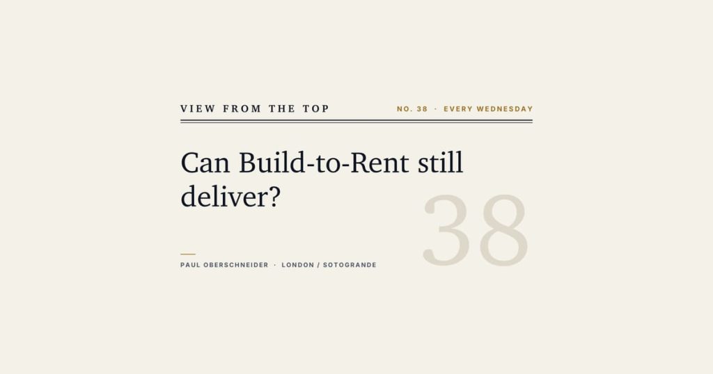 Build-to-Rent in the UK: Two Business Models, One Name