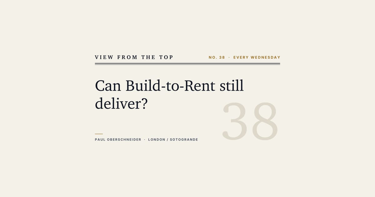 Build-to-Rent in the UK: Two Business Models, One Name
